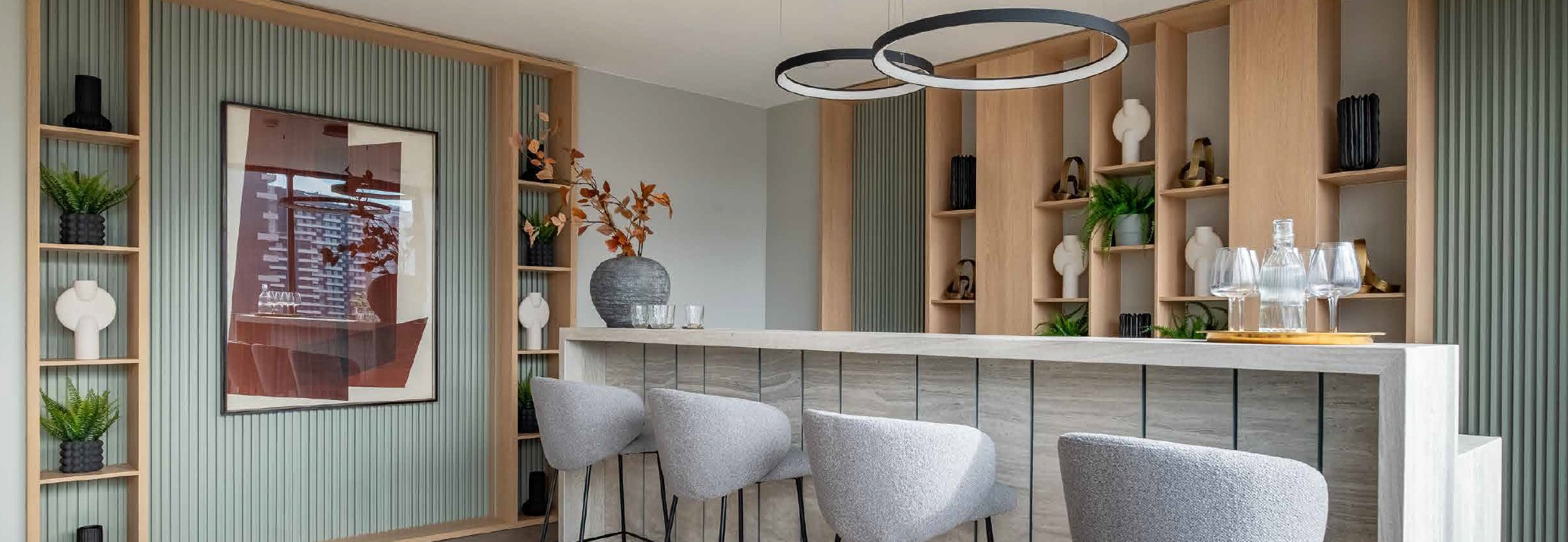 Interior moderno de cocina